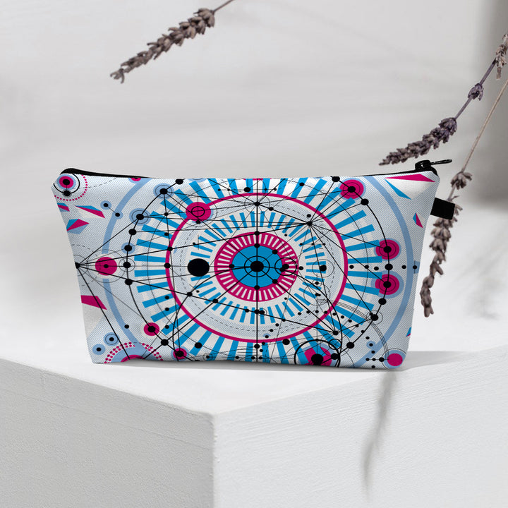 Olivenorma Borsa cosmetica moderna Witchy Boho Evil Eye
