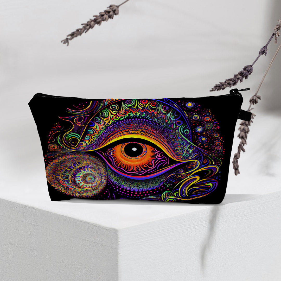 Olivenorma Borsa cosmetica moderna Witchy Boho Evil Eye