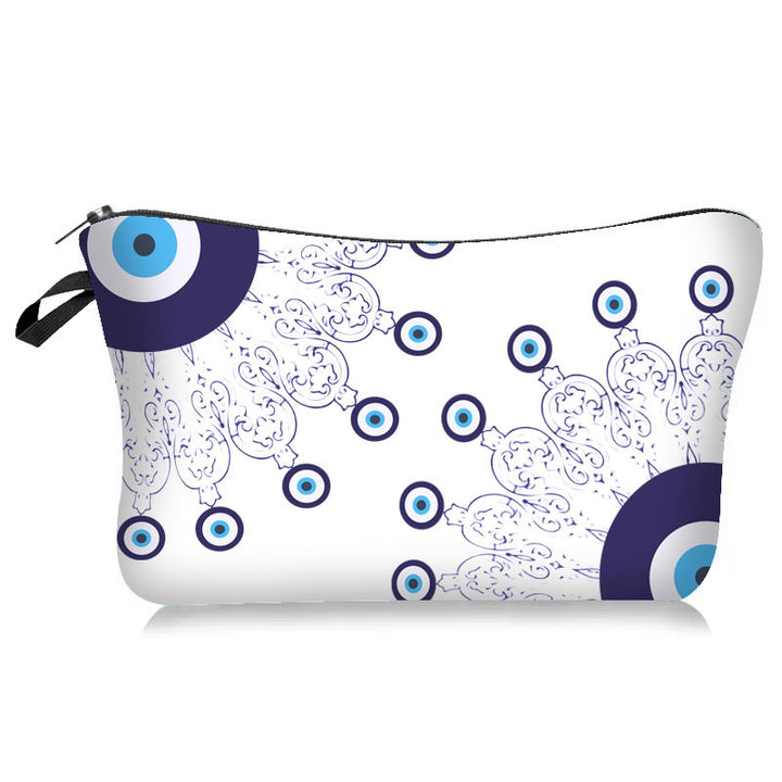 Borsa cosmetica per il trucco Blue Evil Eye Olivenorma