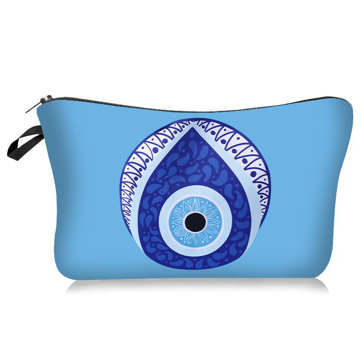 Borsa cosmetica per il trucco Blue Evil Eye Olivenorma