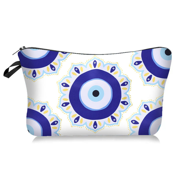 Borsa cosmetica per il trucco Blue Evil Eye Olivenorma