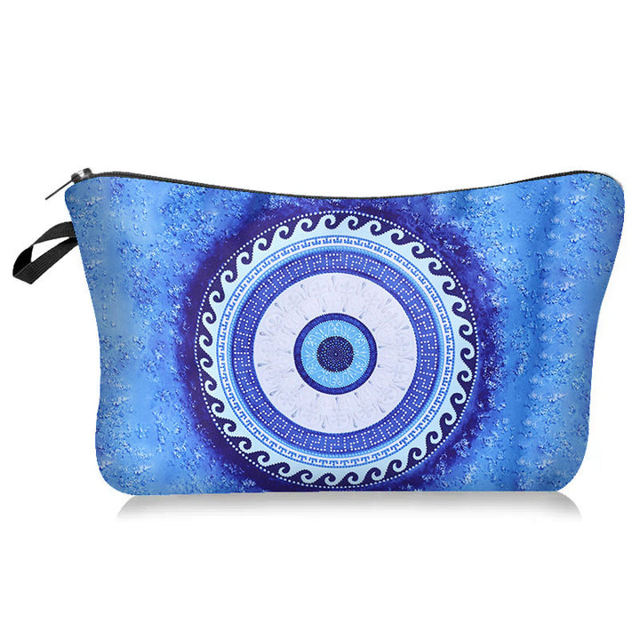 Borsa cosmetica per il trucco Blue Evil Eye Olivenorma