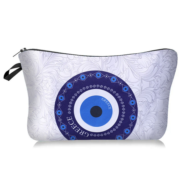 Borsa cosmetica per il trucco Blue Evil Eye Olivenorma