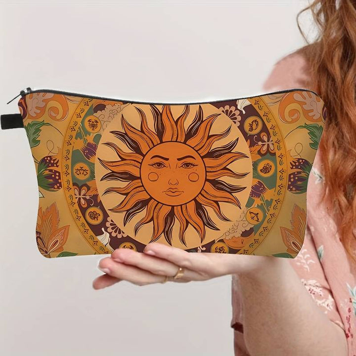 Borsa cosmetica Olivenorma con motivo Sole Luna Stella