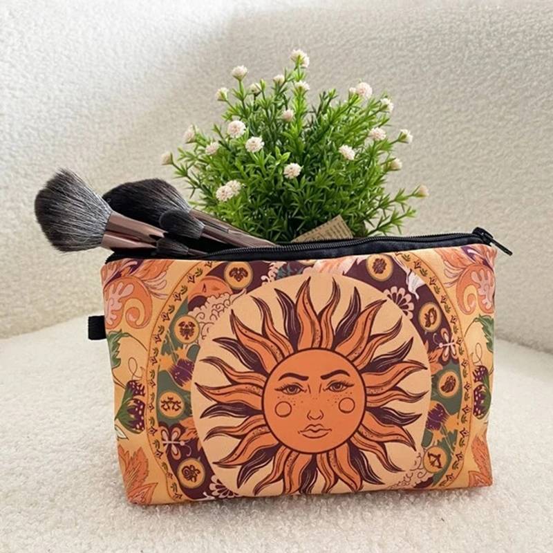 Borsa cosmetica Olivenorma con motivo Sole Luna Stella
