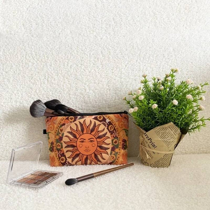 Borsa cosmetica Olivenorma con motivo Sole Luna Stella
