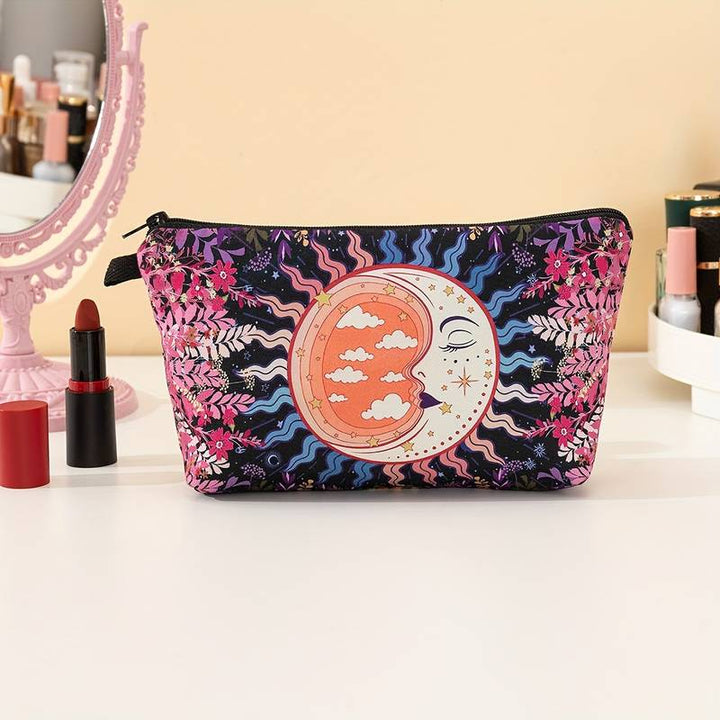 Borsa cosmetica Olivenorma con motivo Sole Luna Stella