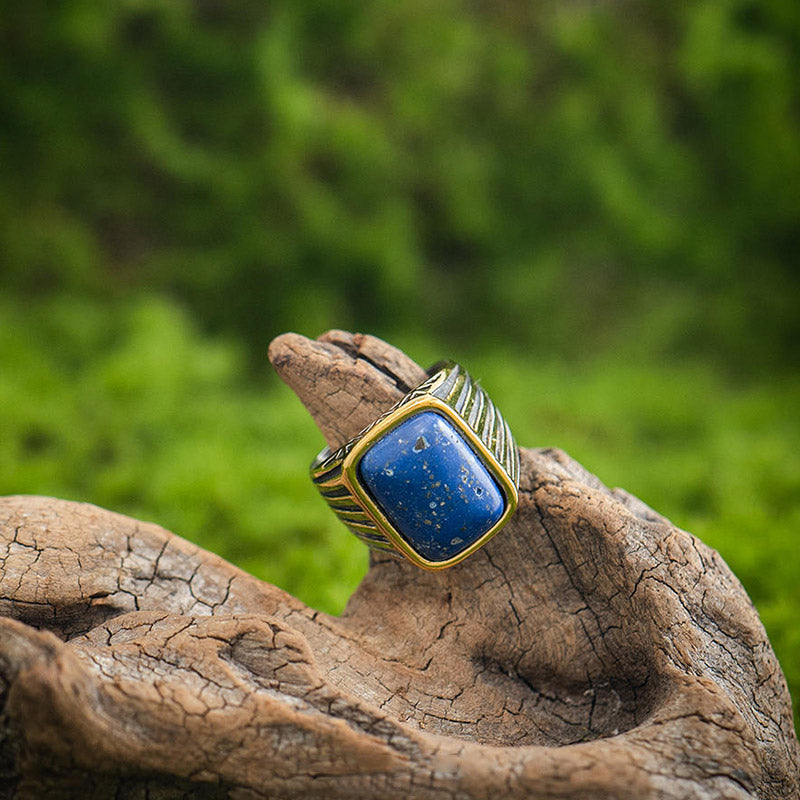Olivenorma "Triumph Return" - Anello con pietra preziosa del guerriero turco