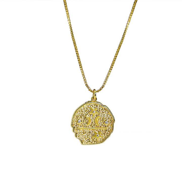 Collana con perline a rullo in zircone bianco turchese Olivenorma 