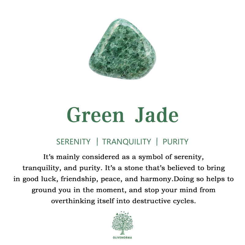 Collana di perline di giada verde pietra dell'imperatore blu Olivenorma