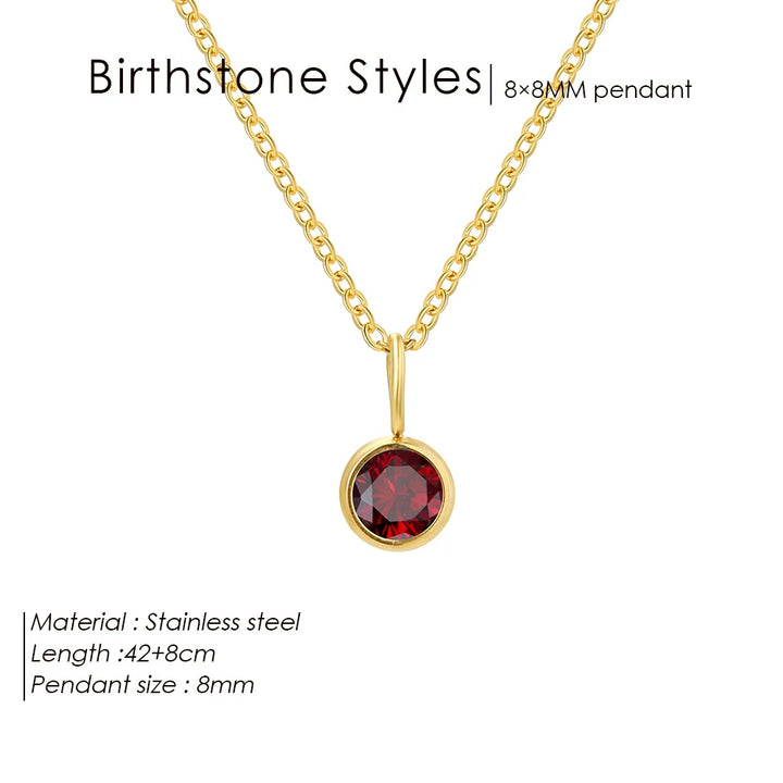 Collana con ciondolo con pietra portafortuna da 8 mm della costellazione Olivenorma