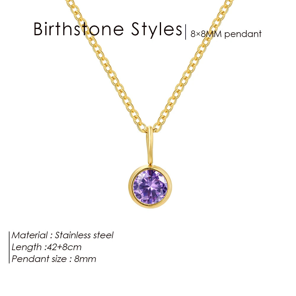 Collana con ciondolo con pietra portafortuna da 8 mm della costellazione Olivenorma