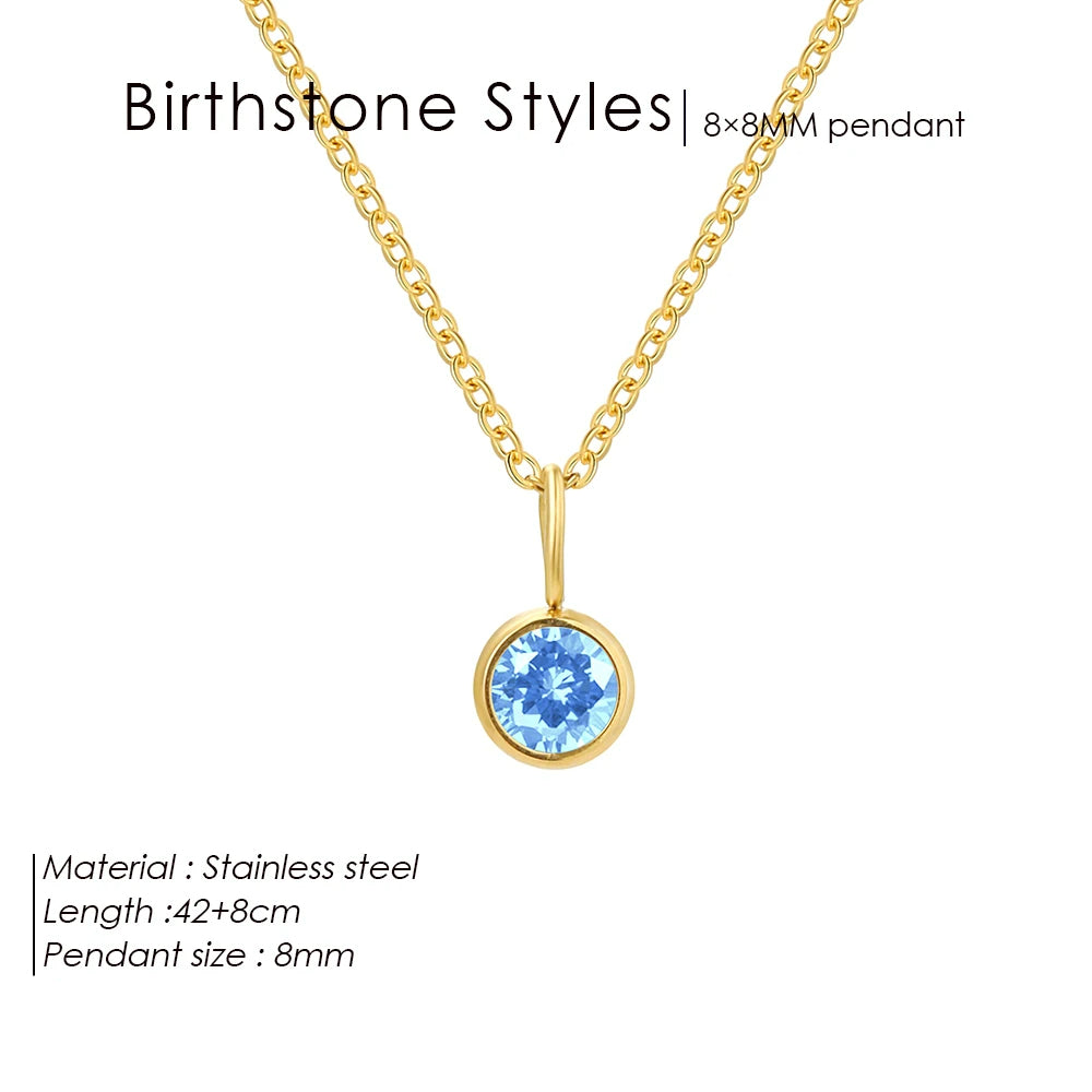 Collana con ciondolo con pietra portafortuna da 8 mm della costellazione Olivenorma