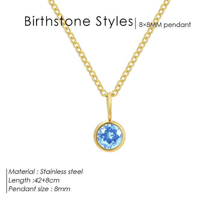 Collana con ciondolo con pietra portafortuna da 8 mm della costellazione Olivenorma
