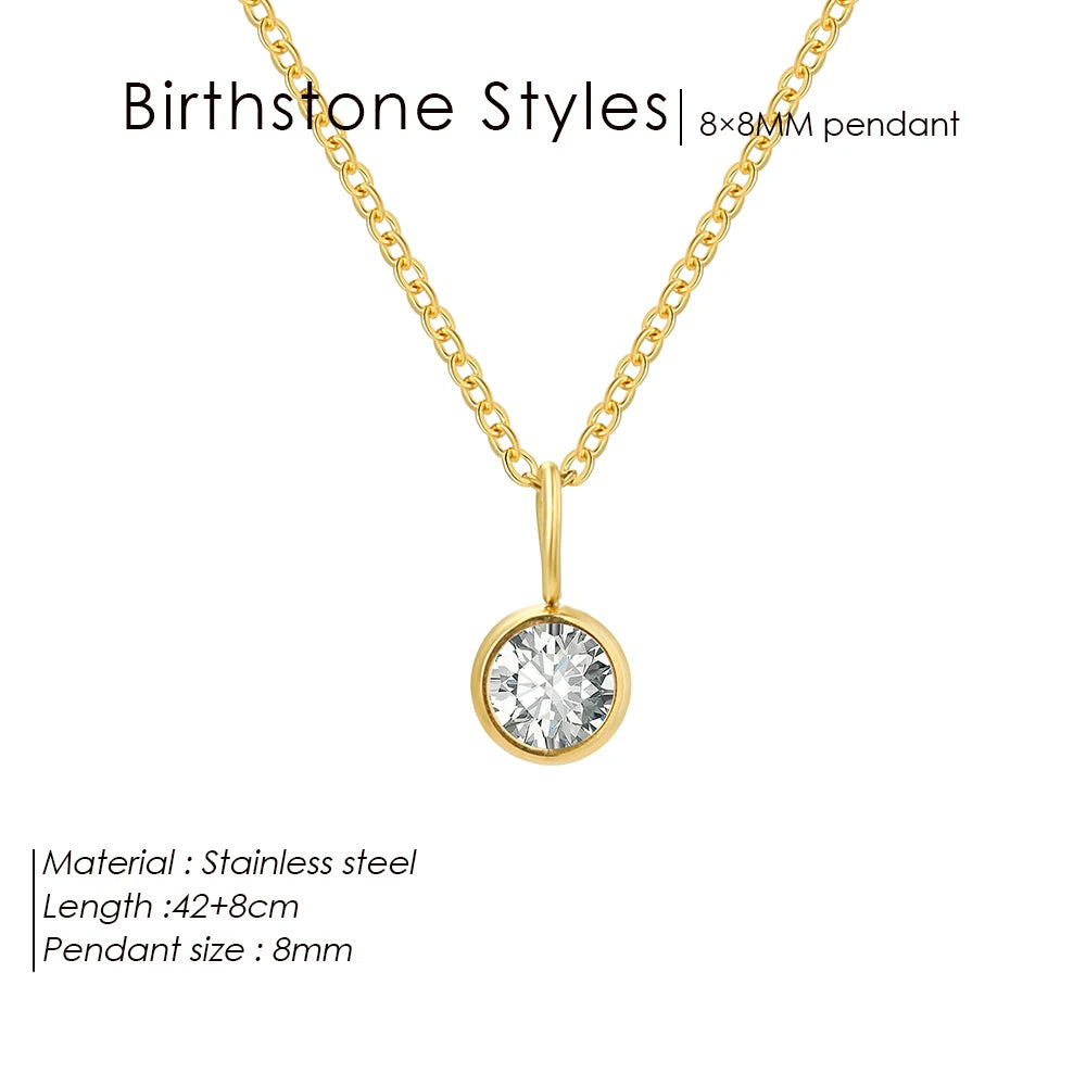 Collana con ciondolo con pietra portafortuna da 8 mm della costellazione Olivenorma