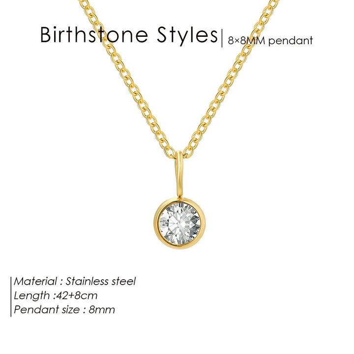 Collana con ciondolo con pietra portafortuna da 8 mm della costellazione Olivenorma