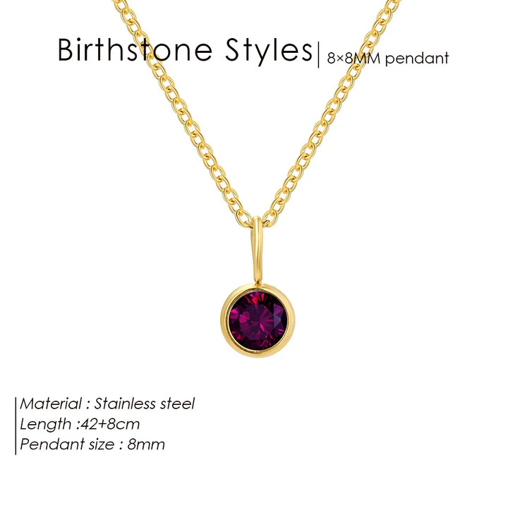Collana con ciondolo con pietra portafortuna da 8 mm della costellazione Olivenorma
