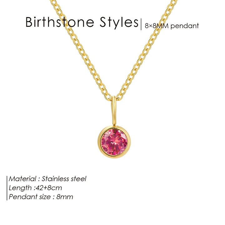 Collana con ciondolo con pietra portafortuna da 8 mm della costellazione Olivenorma
