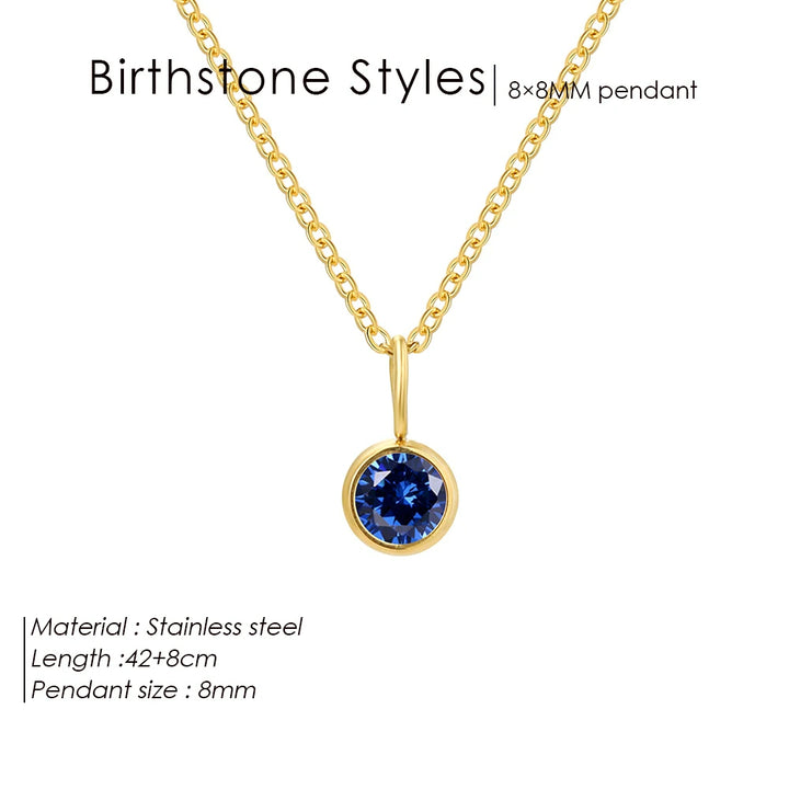 Collana con ciondolo con pietra portafortuna da 8 mm della costellazione Olivenorma