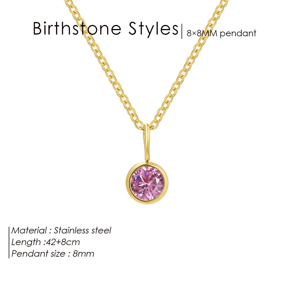 Collana con ciondolo con pietra portafortuna da 8 mm della costellazione Olivenorma