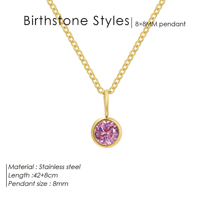 Collana con ciondolo con pietra portafortuna da 8 mm della costellazione Olivenorma