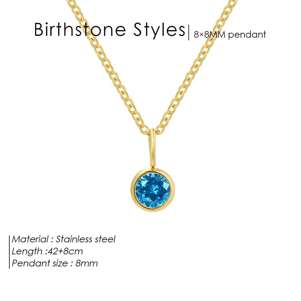 Collana con ciondolo con pietra portafortuna da 8 mm della costellazione Olivenorma