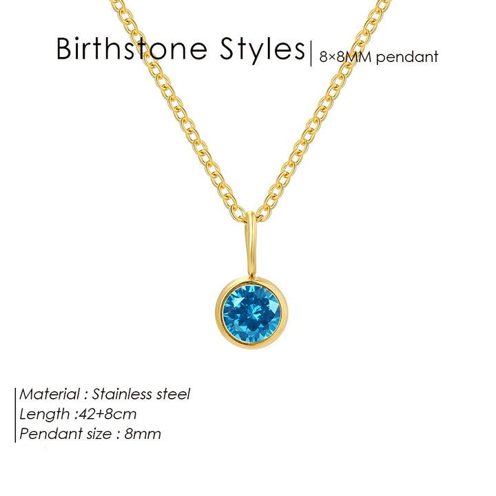 Collana con ciondolo con pietra portafortuna da 8 mm della costellazione Olivenorma
