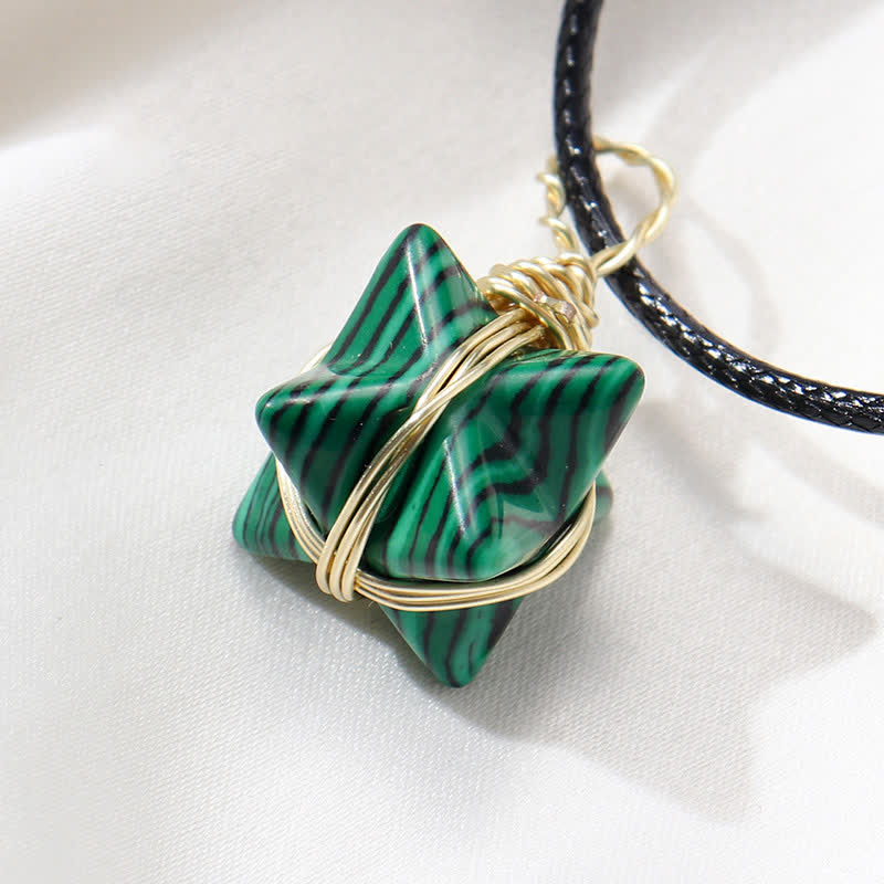 DIVINE LIGHT VEHICLE - Collana Merkaba di cristallo