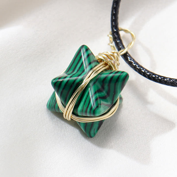 DIVINE LIGHT VEHICLE - Collana Merkaba di cristallo