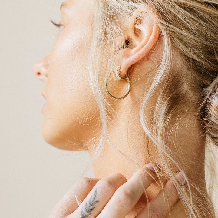 Olivenorma Opal Huggie Hoops Orecchini in argento sterling S925  - image 16