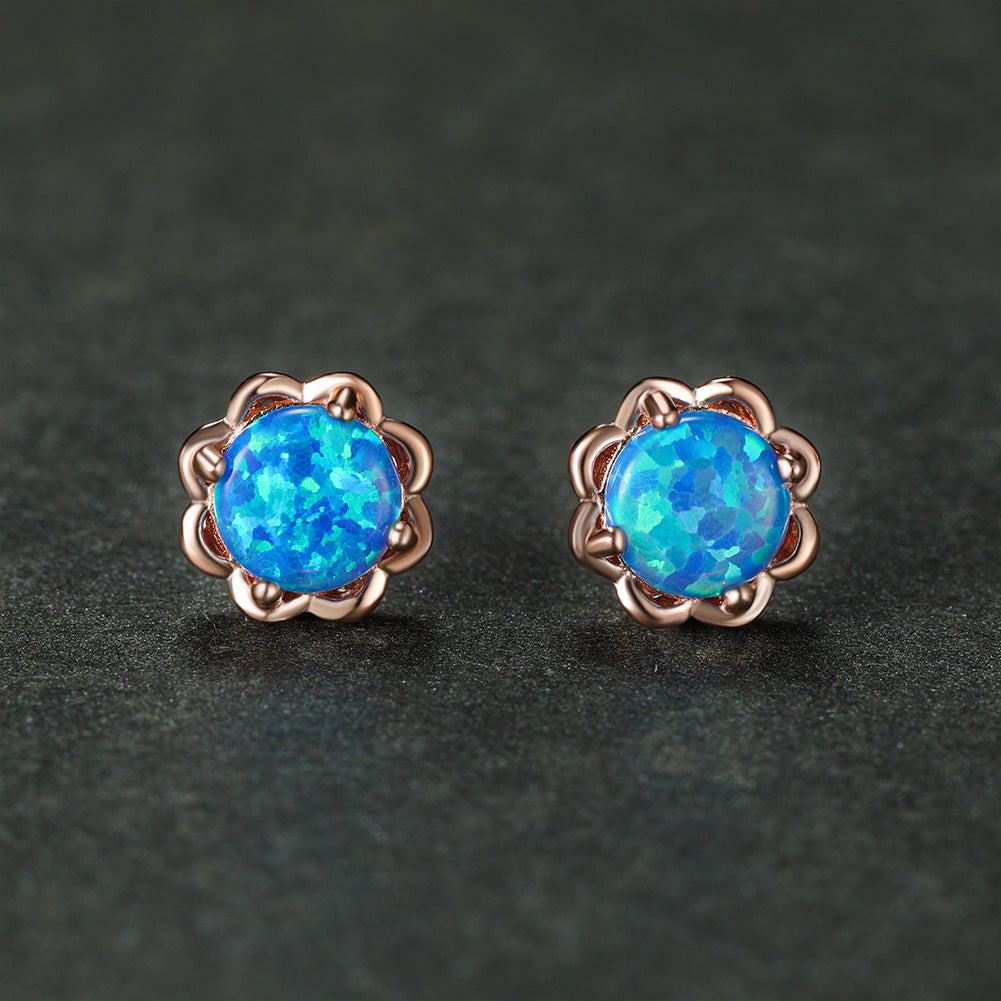 Orecchini di lusso Olivenorma con quattro griffe in opale - image 3