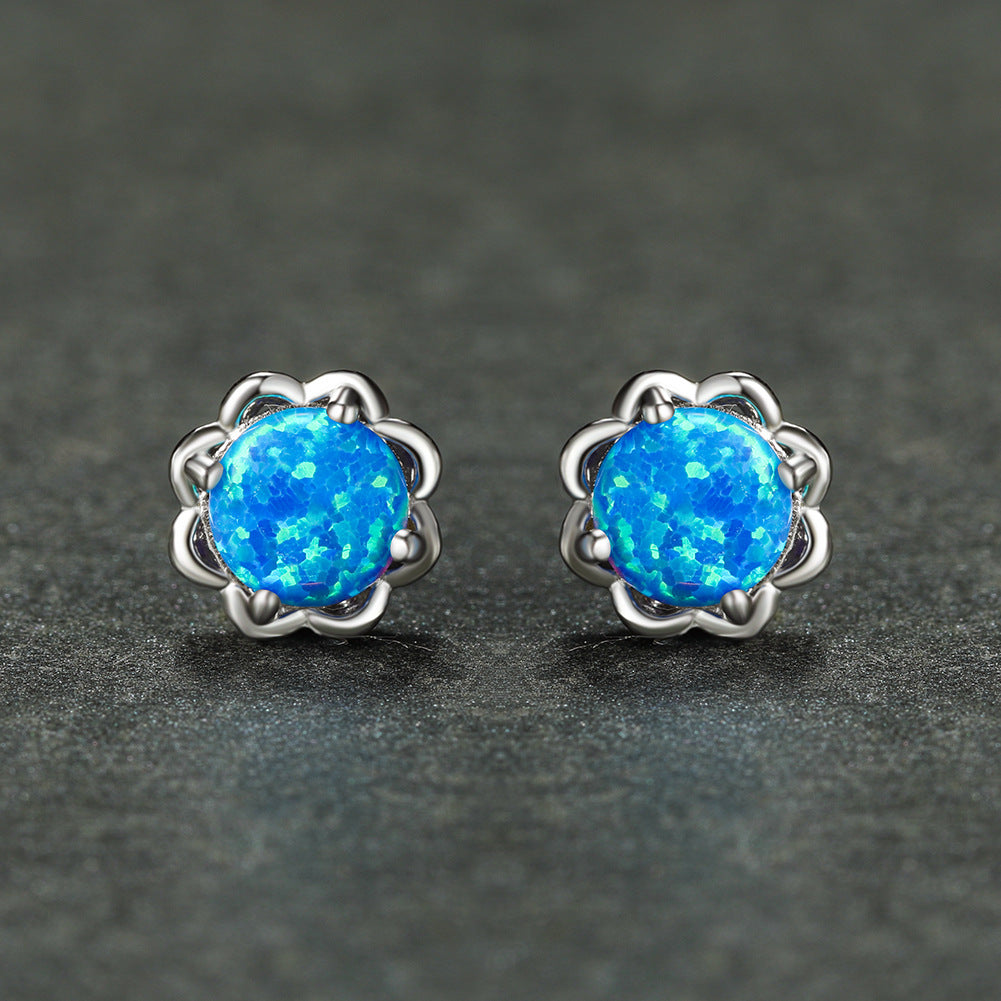 Orecchini di lusso Olivenorma con quattro griffe in opale - image 2