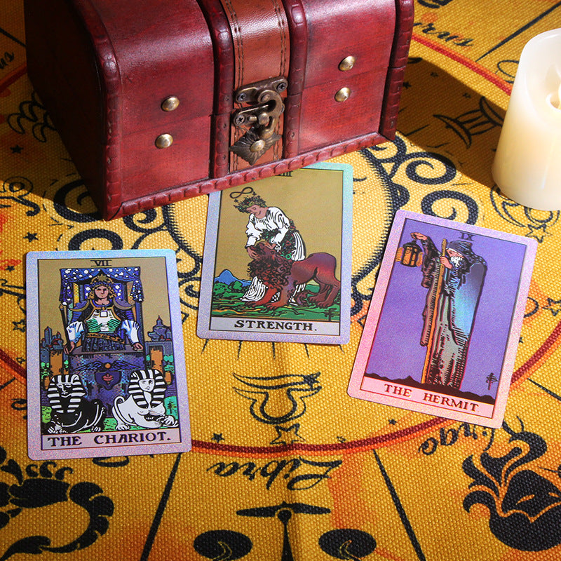 Olivenorma Motivo Floreale Cambia Colore Carta dei Tarocchi PVC Impermeabile