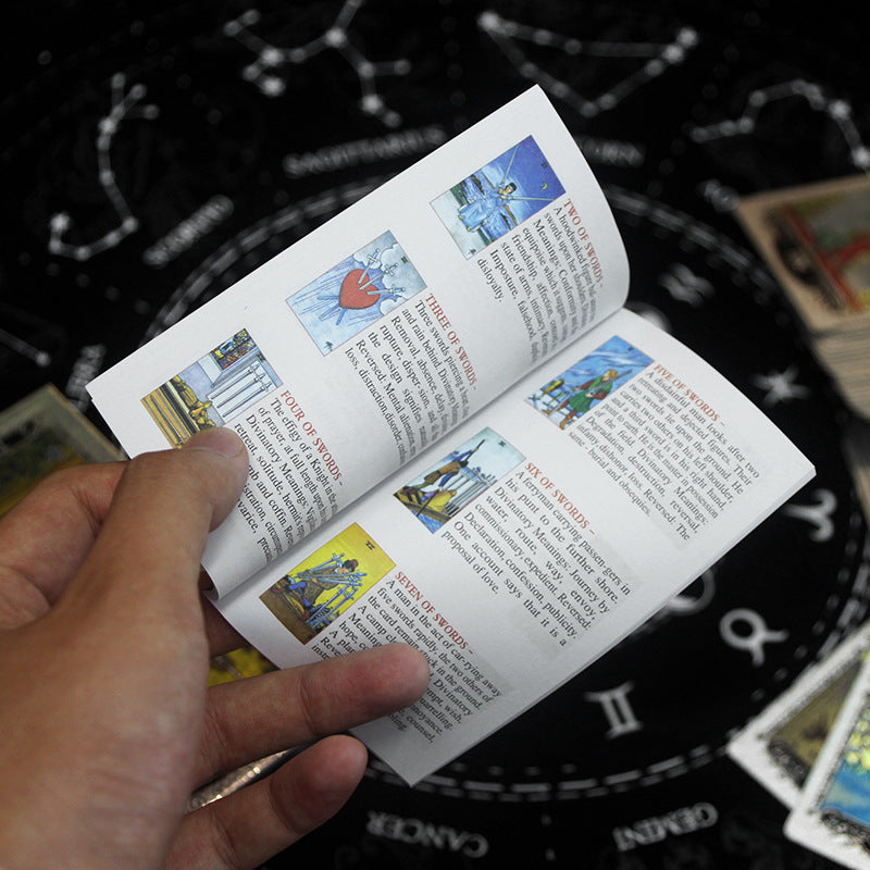 Olivenorma Rosso Verde Sole Luna PET Impermeabile Carta dei Tarocchi Argento