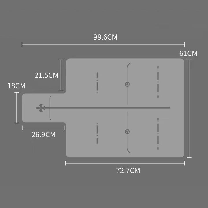 Olivenorma Pilates Core Esercizi Tappetino yoga in gomma PU
