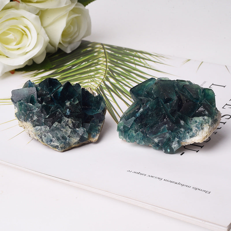 Campione minerale di fluorite verde Olivenorma Pietra Naturale 
