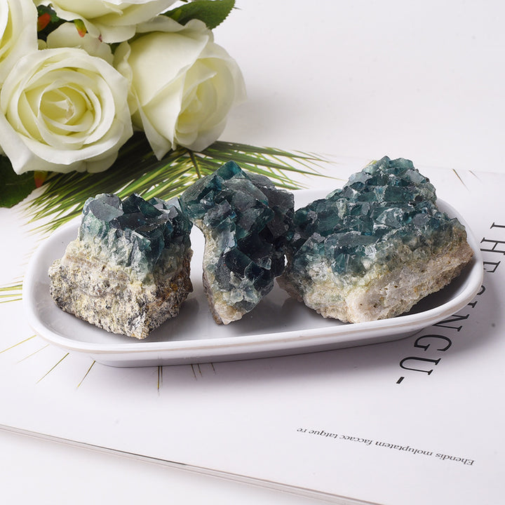 Campione minerale di fluorite verde Olivenorma Pietra Naturale 