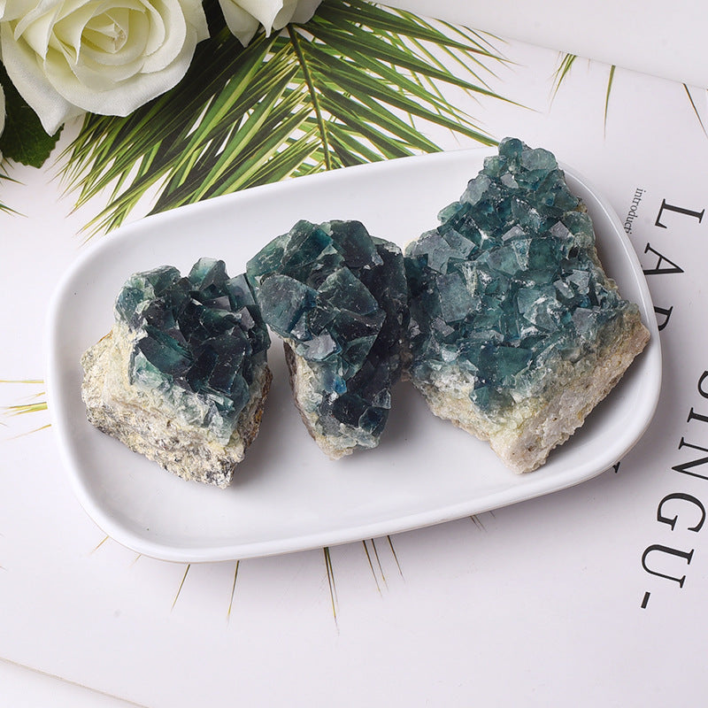 Campione minerale di fluorite verde Olivenorma Pietra Naturale 