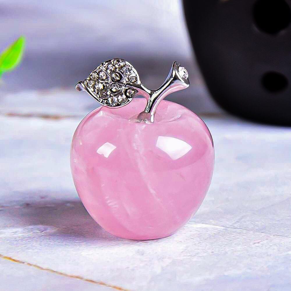 Decorazione in pietra preziosa per intaglio di mele in pietra naturale della vigilia di Natale Olivenorma - image 0