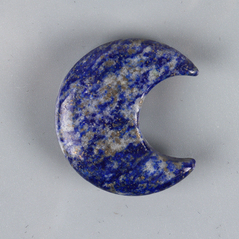 Olivenorma 3 pezzi set di pietre naturali piccole decorazioni artigianali con pietre preziose a forma di luna