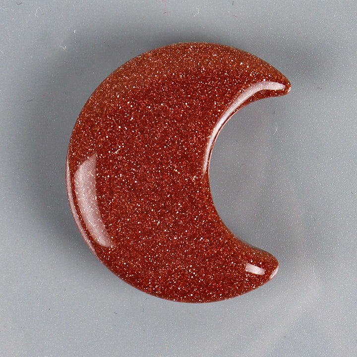 Olivenorma 3 pezzi set di pietre naturali piccole decorazioni artigianali con pietre preziose a forma di luna