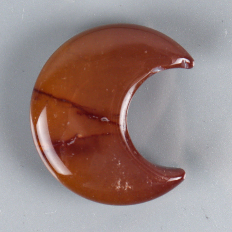 Olivenorma 3 pezzi set di pietre naturali piccole decorazioni artigianali con pietre preziose a forma di luna