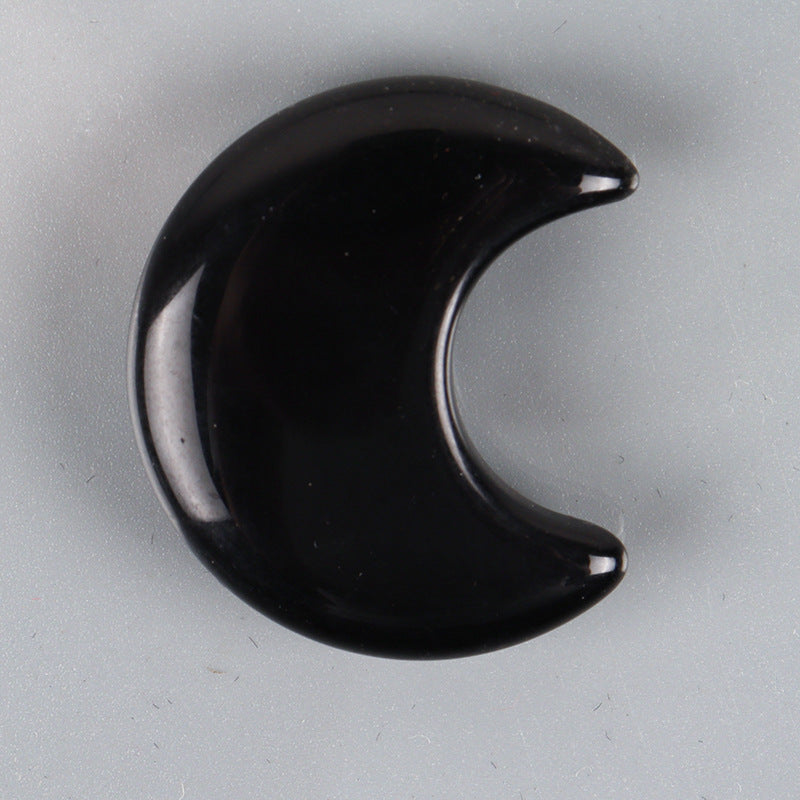 Olivenorma 3 pezzi set di pietre naturali piccole decorazioni artigianali con pietre preziose a forma di luna