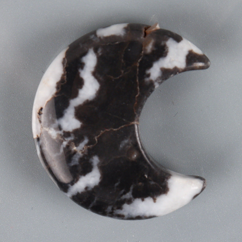 Olivenorma 3 pezzi set di pietre naturali piccole decorazioni artigianali con pietre preziose a forma di luna