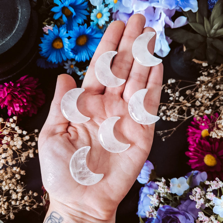 Olivenorma 3 pezzi di cristallo trasparente Little Moon Crafts decorazione con pietre preziose