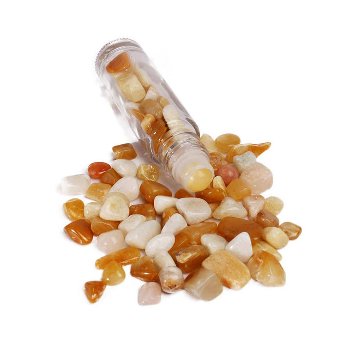 Olivenorma flacone con rullo di pietre preziose da 10 ml Decorazione di cristallo curativo 