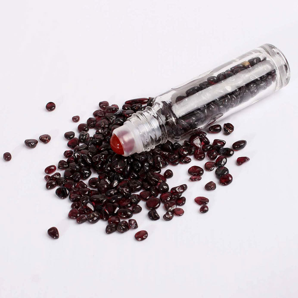 Olivenorma flacone con rullo di pietre preziose da 10 ml Decorazione di cristallo curativo 