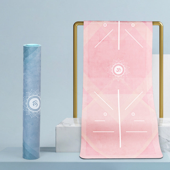 Tappetino da yoga Om Lotus pieghevole e portatile Olivenorma