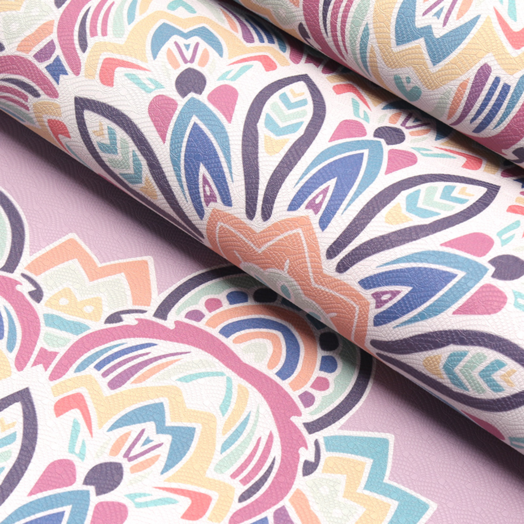 Tappetino yoga Olivenorma in TPE ecologico con stampa mandala da 8 mm 