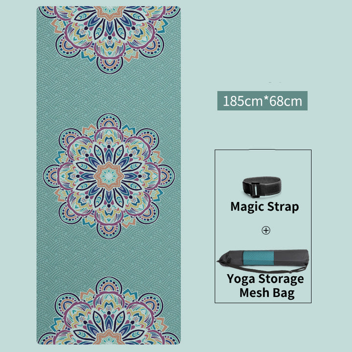 Tappetino yoga Olivenorma in TPE ecologico con stampa mandala da 8 mm 